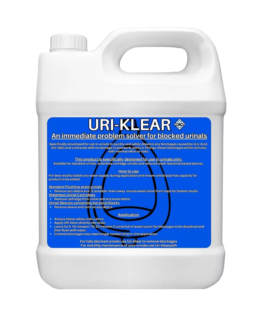URI-Klear - Powerful Urinal Unblocker & Descaler 5L